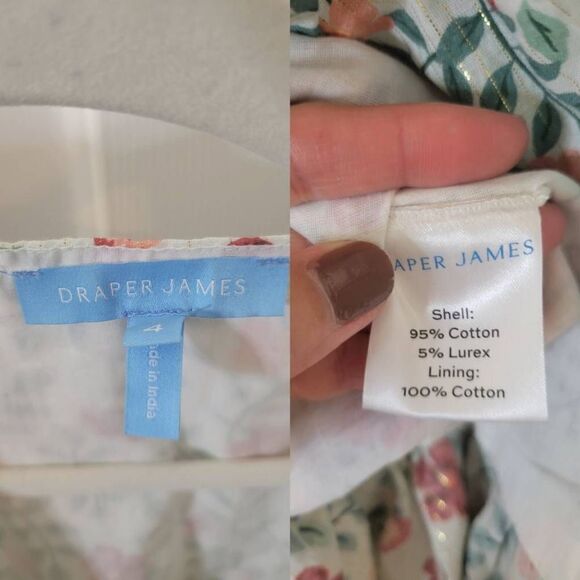 Draper James Reba Wrap Dress Size 4 Strawberry NWOT - Picture 4 of 9